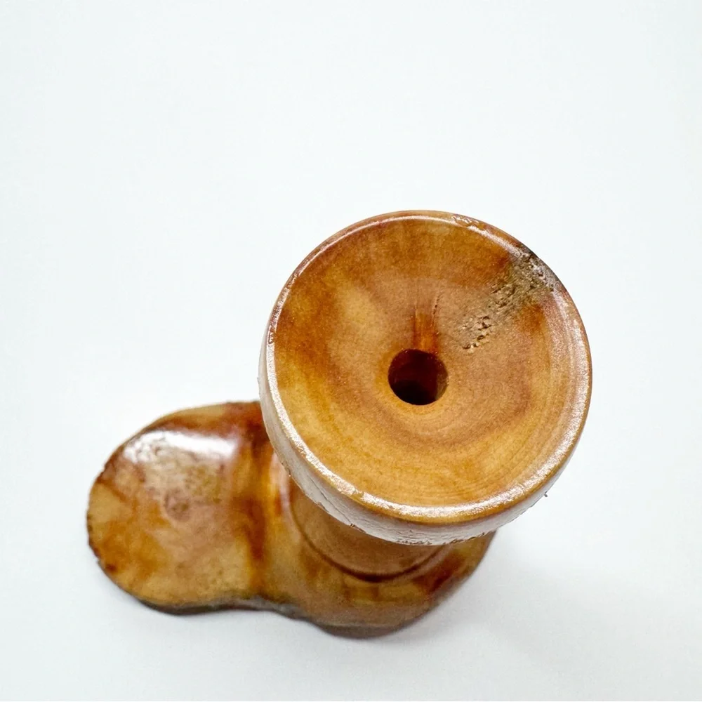 Hand Crafted Wood Spindle Bud Vase S4